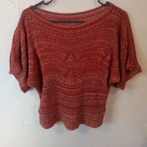 🥀Cropped crocheted sweater 💙